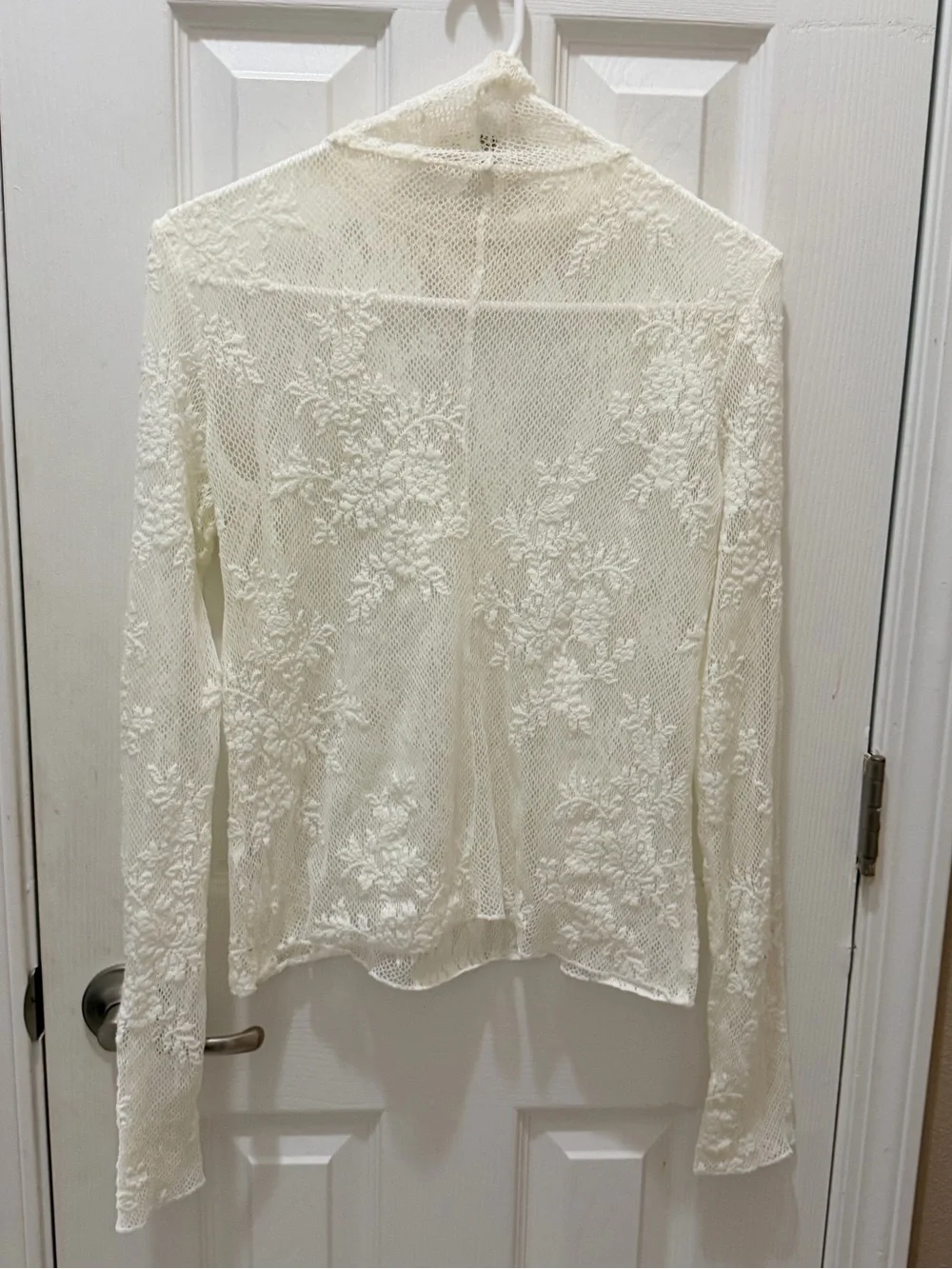 Free People Sweet Secrets Lace Turtleneck Top size Small